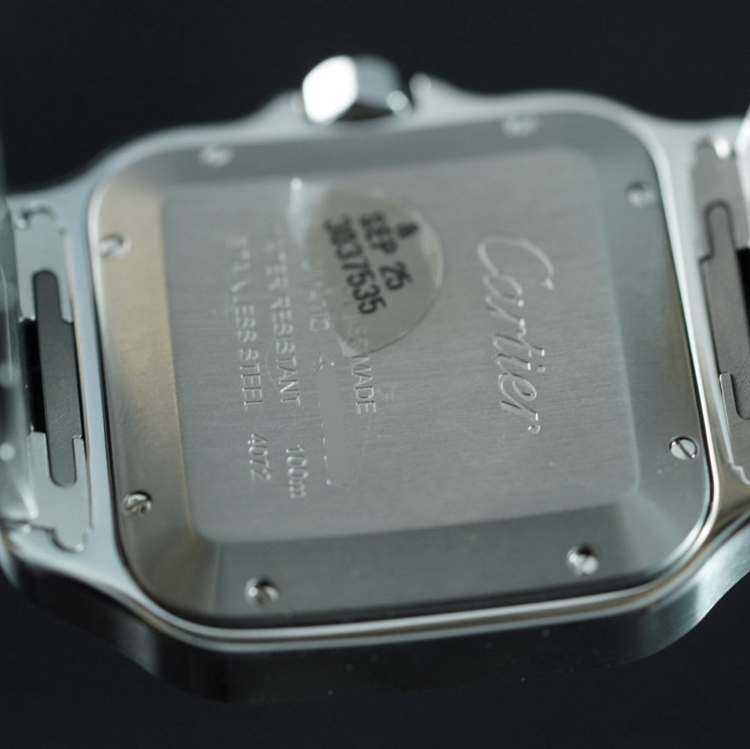 Cartier Santos de Cartier WSSA0062 Large Green Dial Box And Papers | Preowned