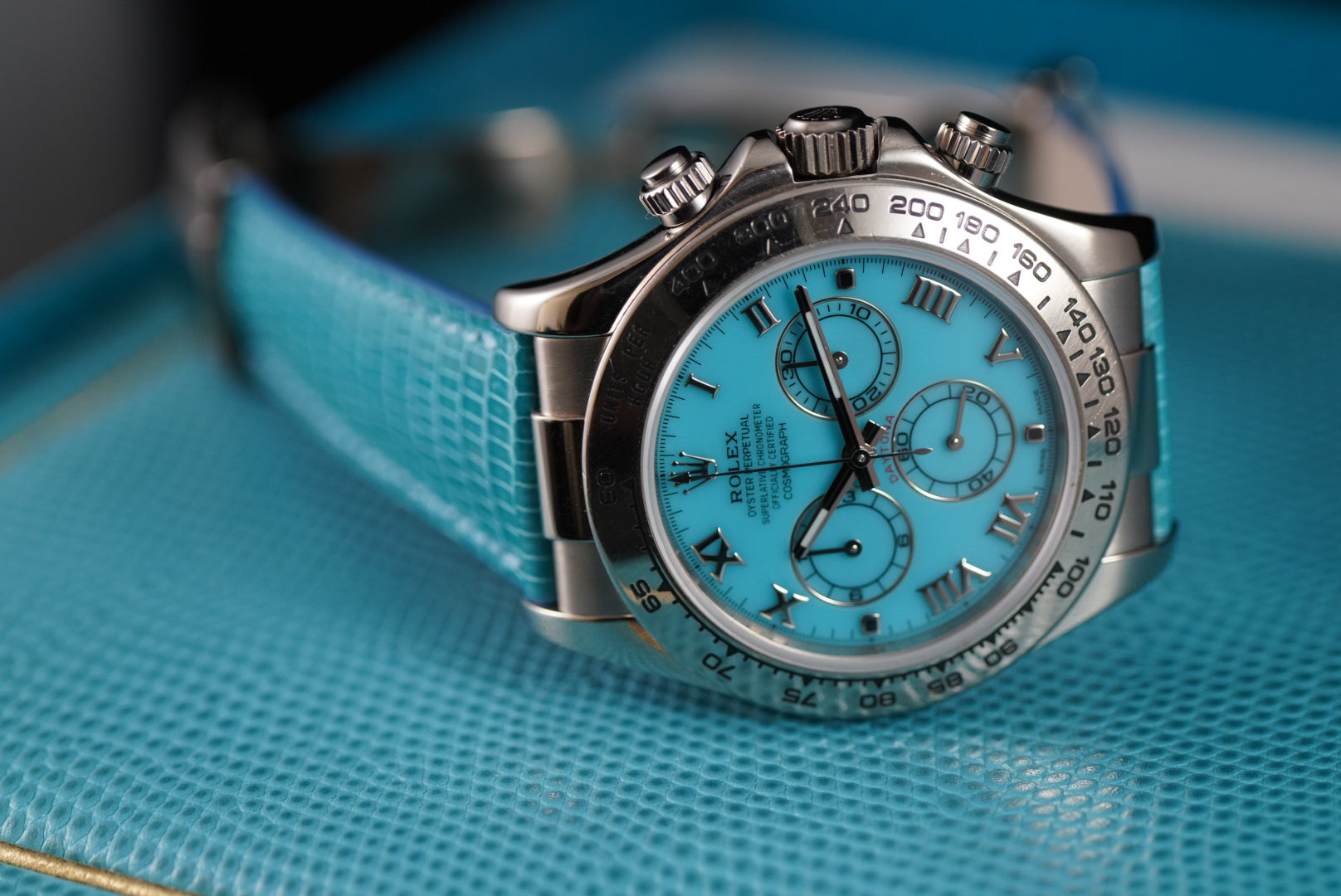 Rolex Daytona Beach Edition Rare Blue Roman Dial 116519 Complete Set | Preowned