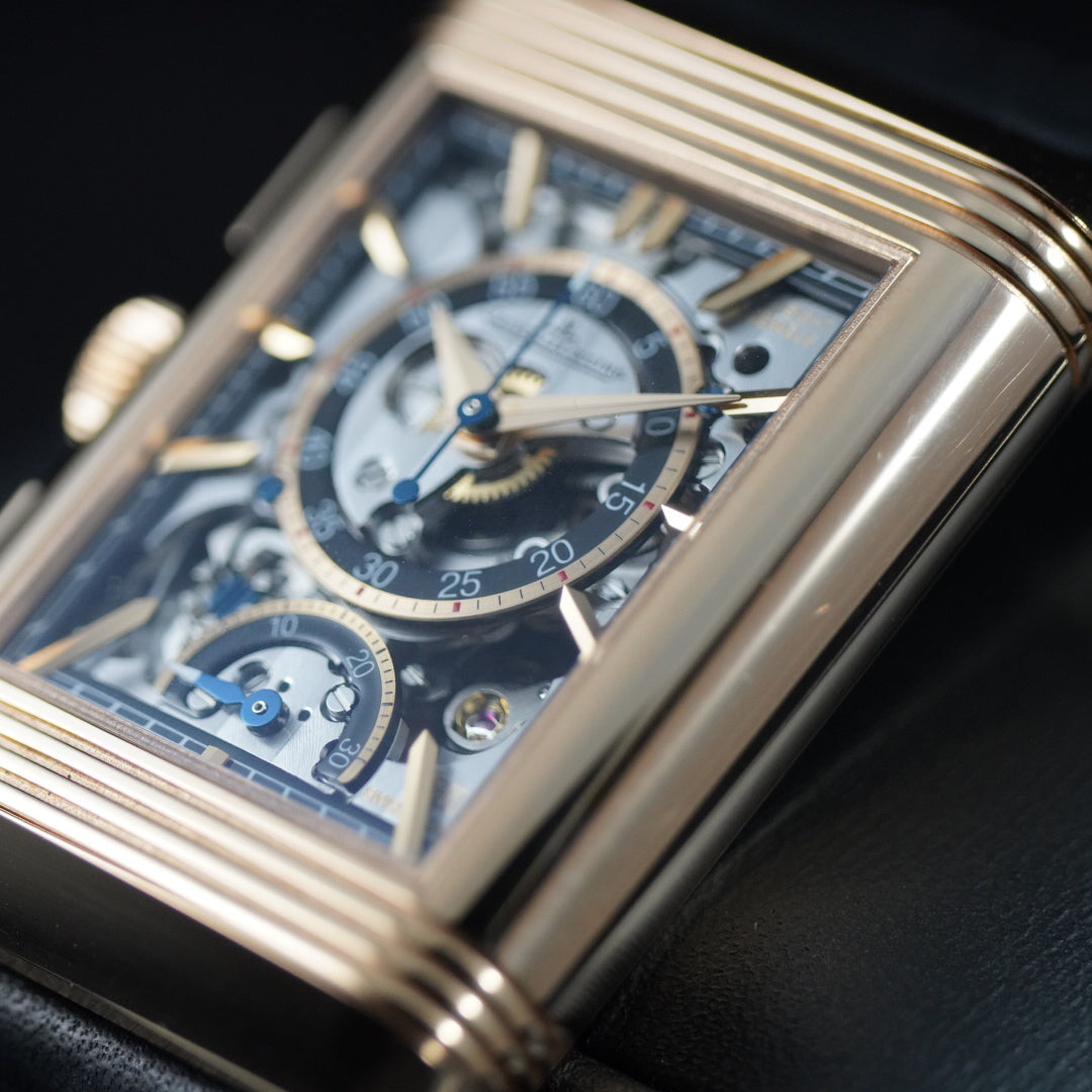 JLC Reverso Tribute Chronograph Q389257J Rose Gold