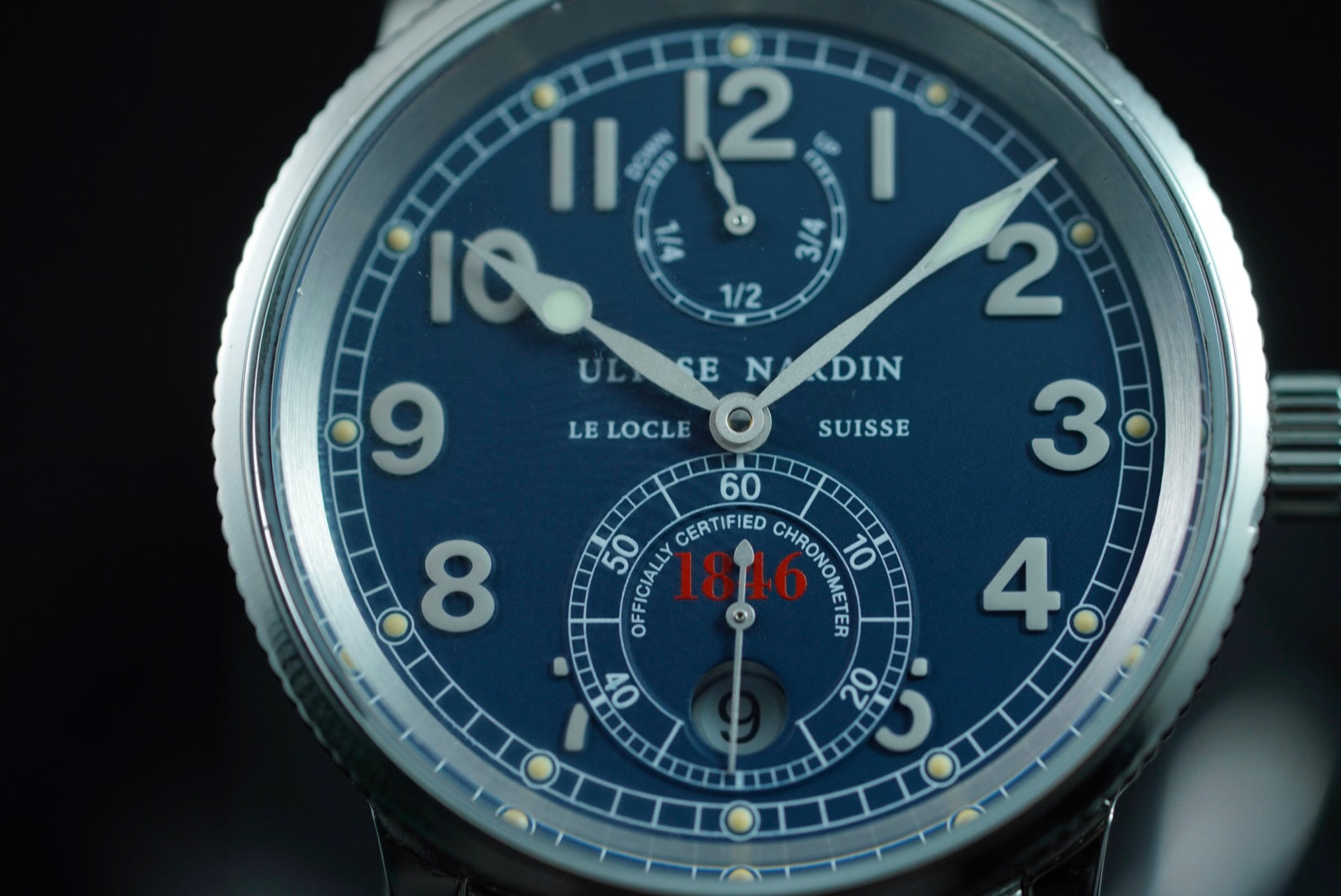 Ulysse Nardin Marine Chronometer 263-22 Blue Dial Rare Complete Box & Papers | Preowned