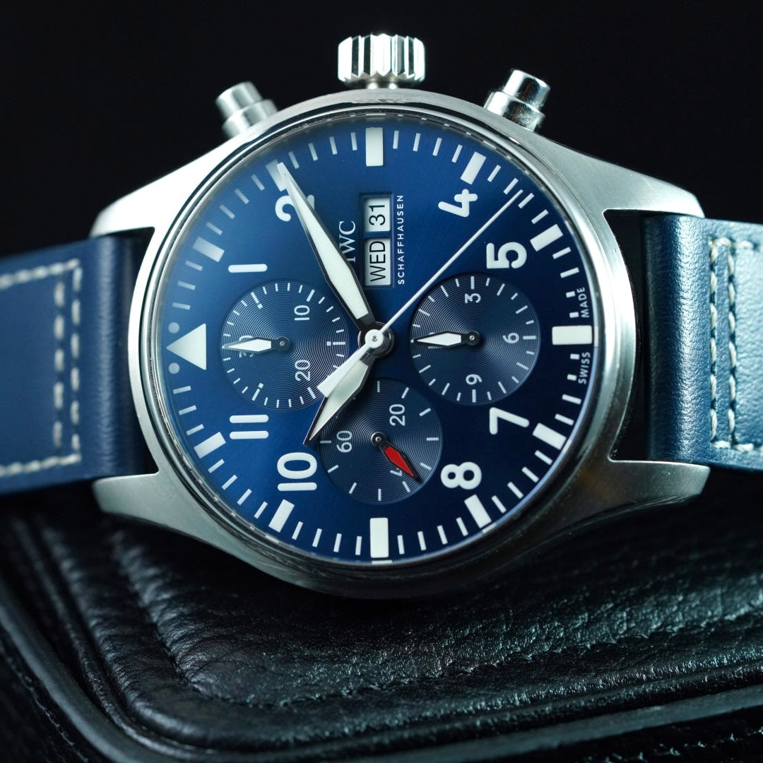 IWC Pilot IW377714 Le Petit Prince Blue Dial 43mm Unworn Strap Box & Papers 2020