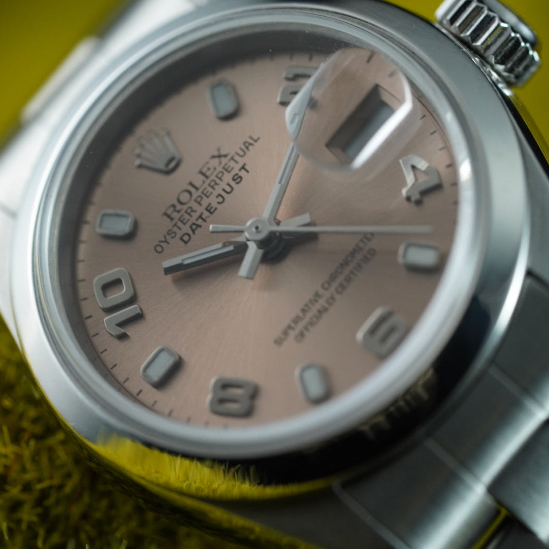 Rolex Datejust Ladies 78240 31mm Stainless Steel Pink Salmon Arabic Dial