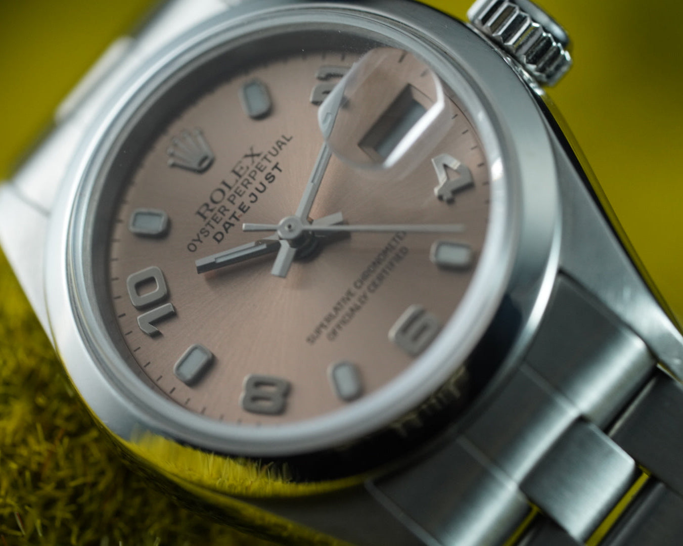 Rolex Datejust Ladies 78240 31mm Stainless Steel Pink Salmon Arabic Dial