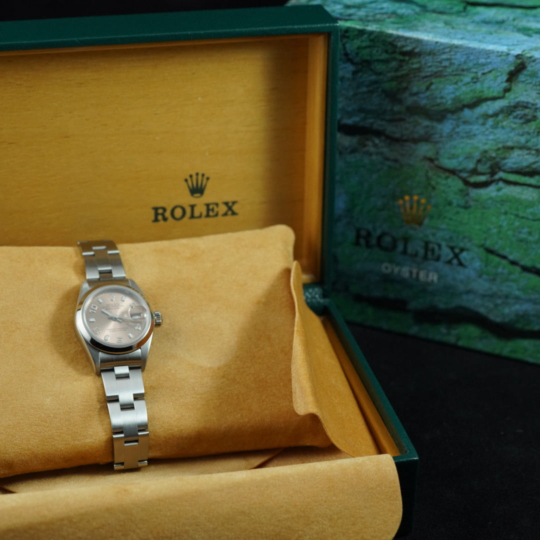 Rolex Datejust Ladies 78240 31mm Stainless Steel Pink Salmon Arabic Dial