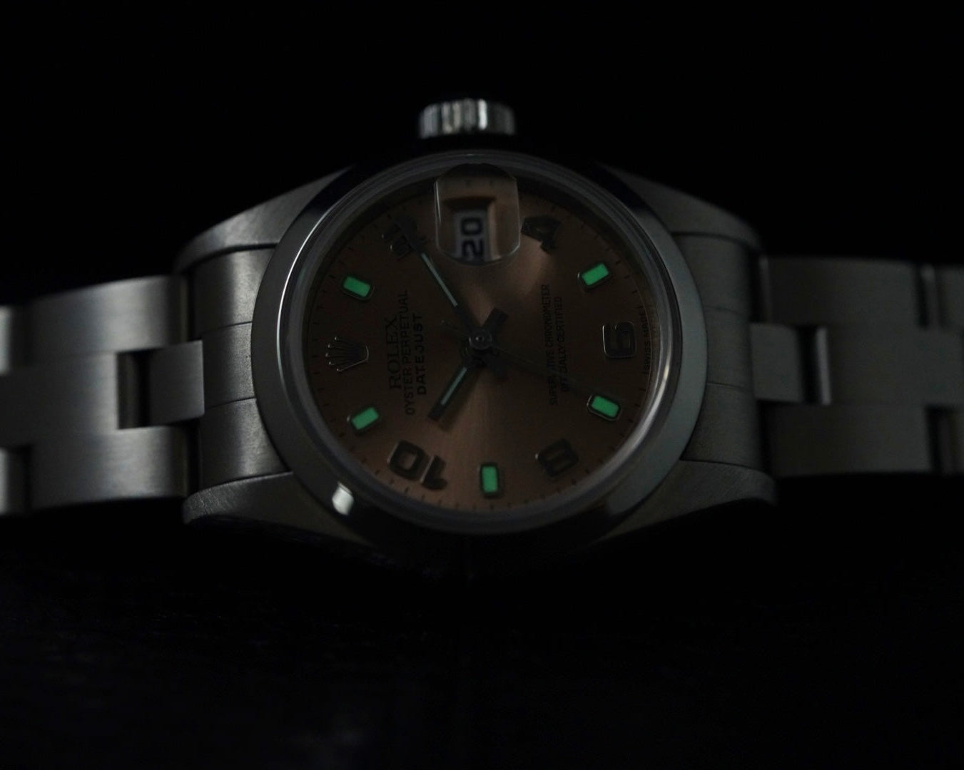 Rolex Datejust Ladies 78240 31mm Stainless Steel Pink Salmon Arabic Dial