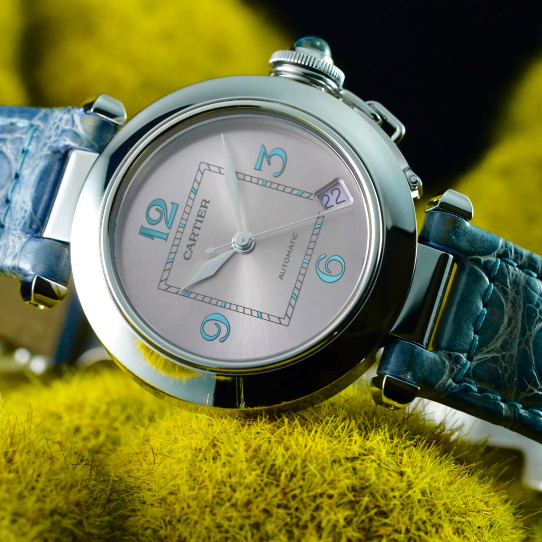 Cartier Pasha C Pink Dial W3108199 35mm Box & Papers