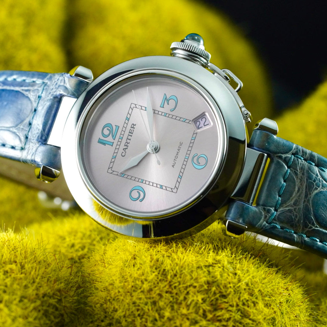 Cartier Pasha C Pink Dial W3108199 35mm Box & Papers