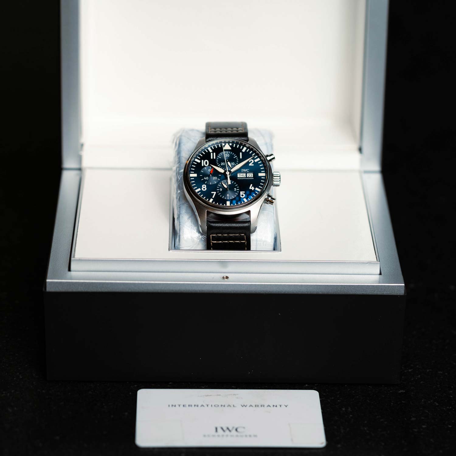 IWC Pilot's IW377714 Le Petit Prince Blue Dial 43mm Box & Papers