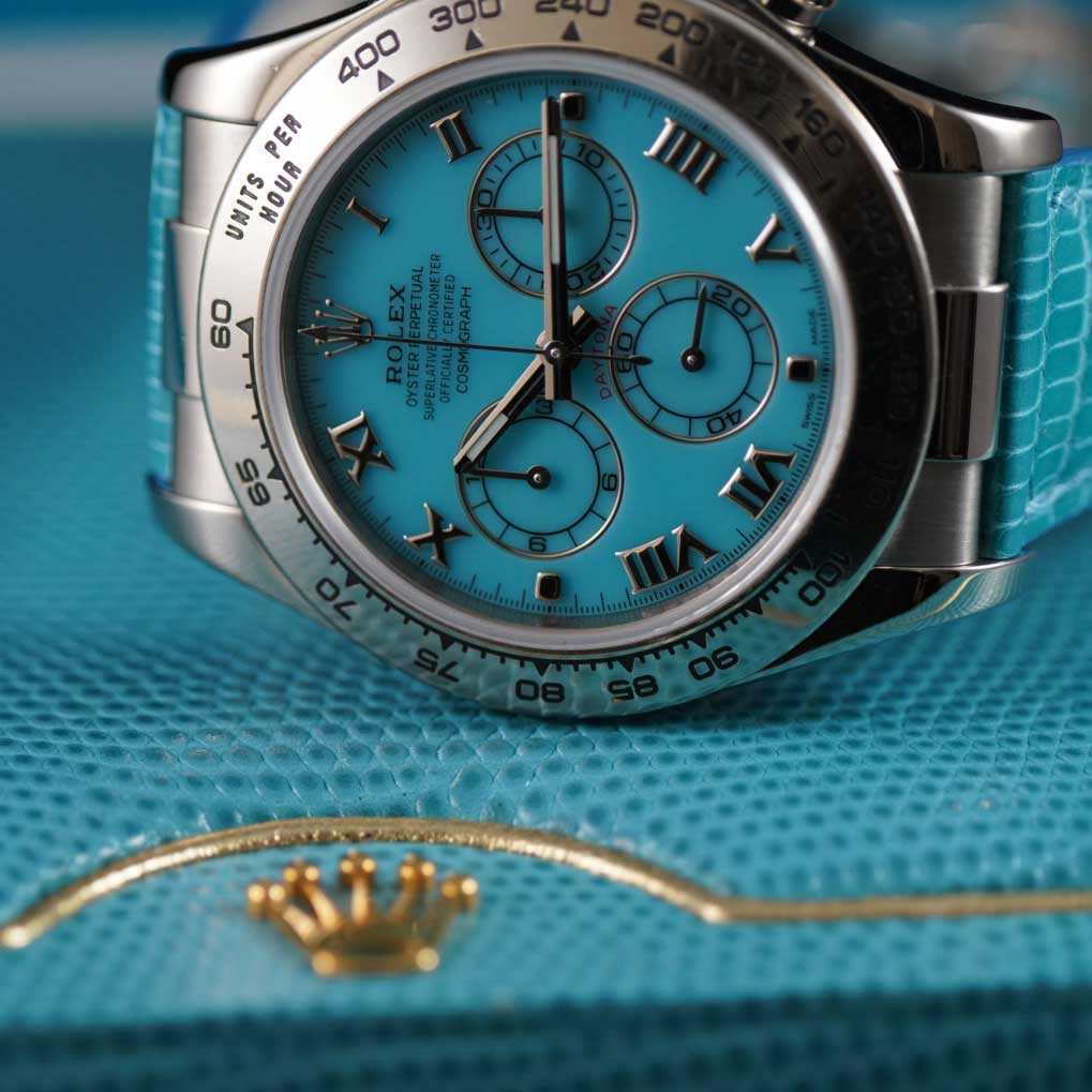 Rolex Daytona Beach Edition Rare Blue Roman Dial 116519 Complete Set | Preowned