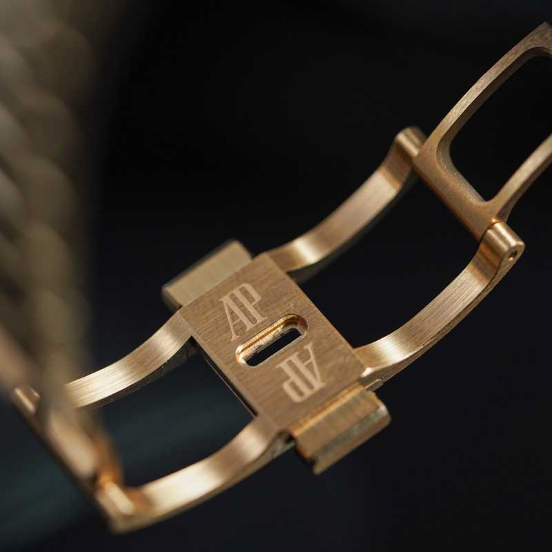 Audemars Piguet Royal Oak 15551or 37mm Rose Gold Blue Dial Factory Diamond Bezel 2026 Box & Papers