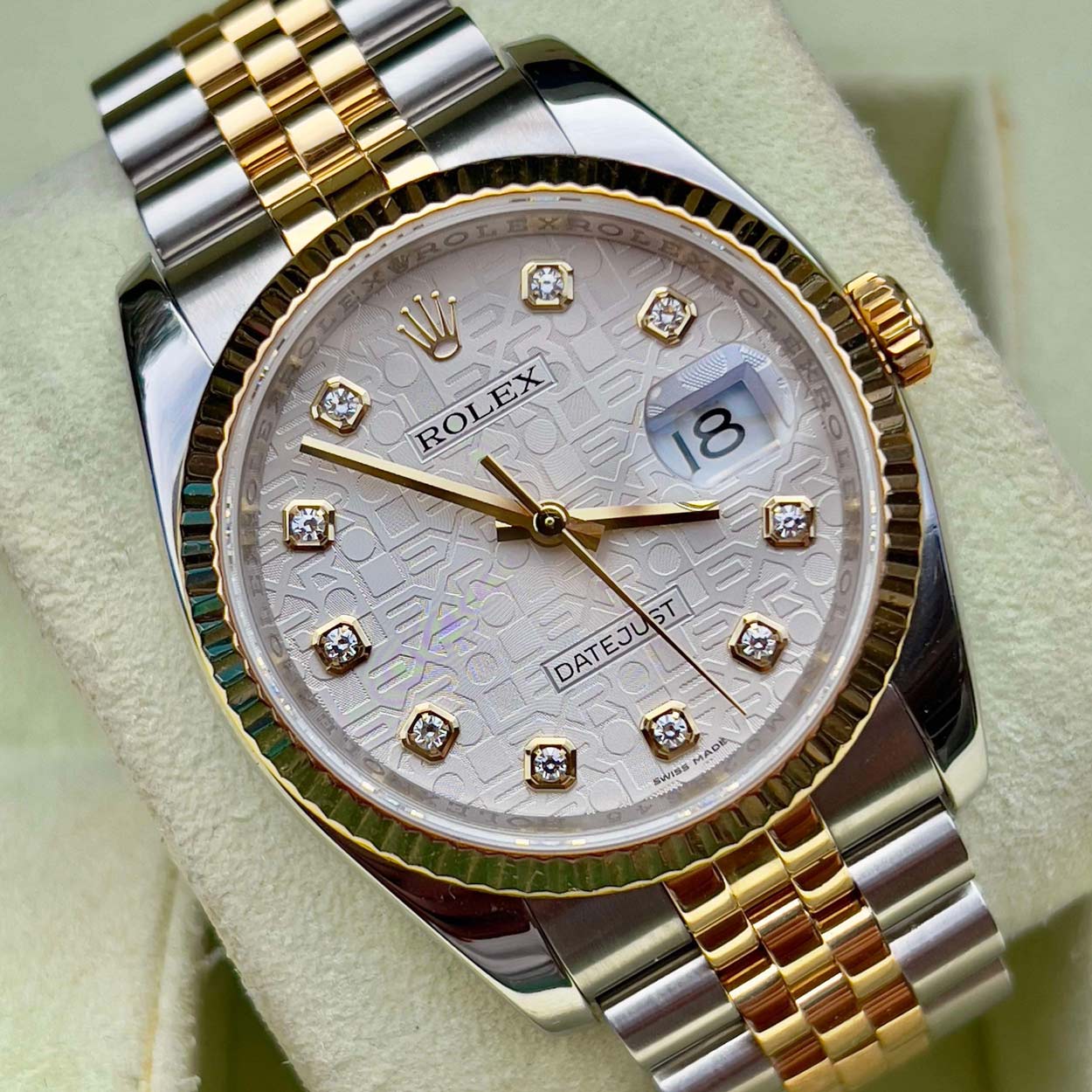 Rolex Datejust 116233 36mm Big Factory Computer/Jubilee Diamond Dial